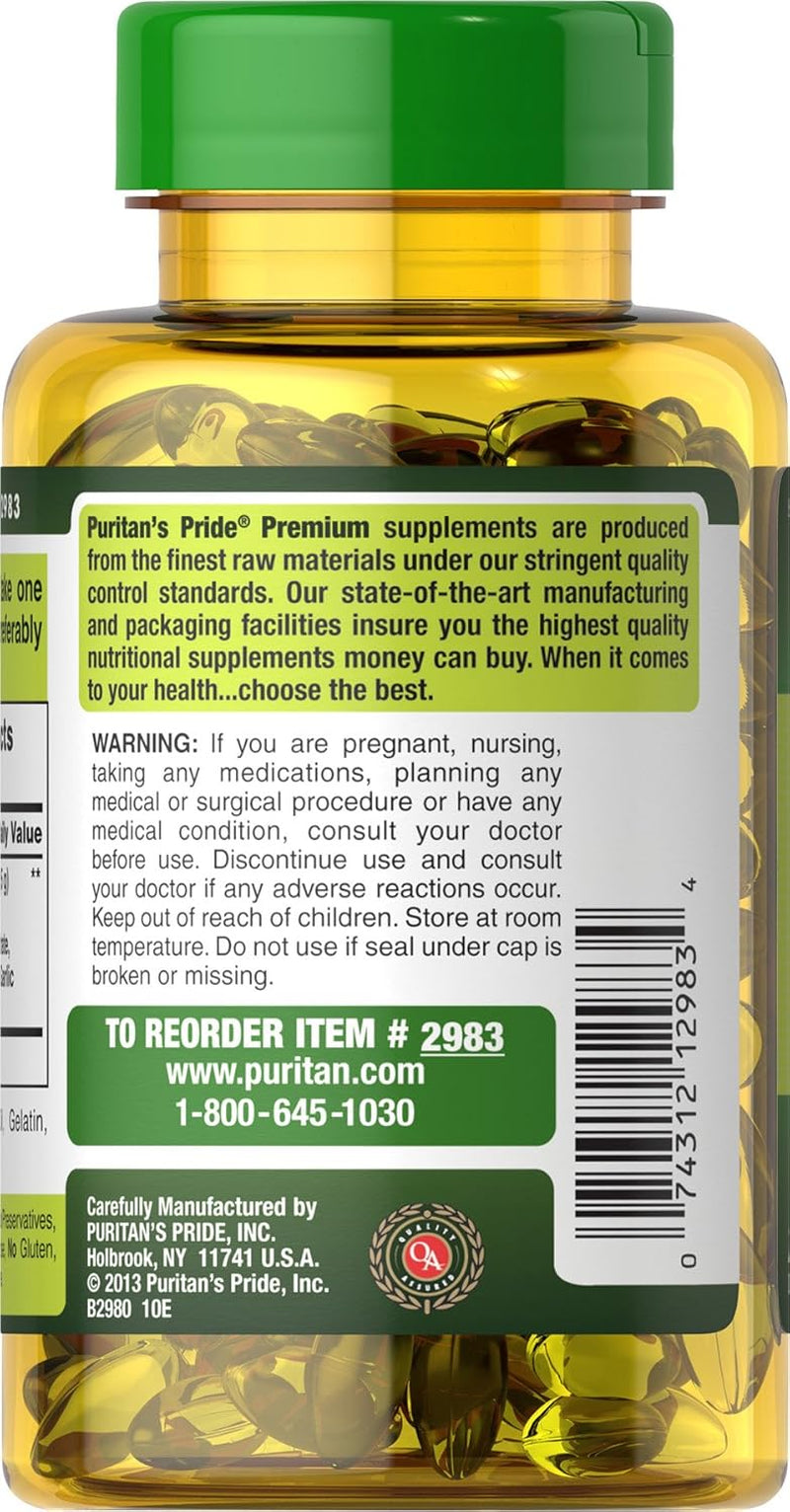 Puritan'S Pride Garlic Oil, 5000 Mg, 250 Count