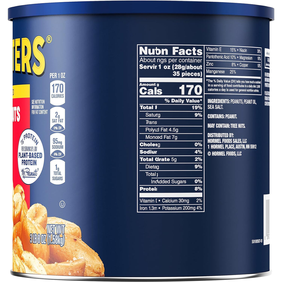 Planters Salted Peanuts (56 Oz Canister)