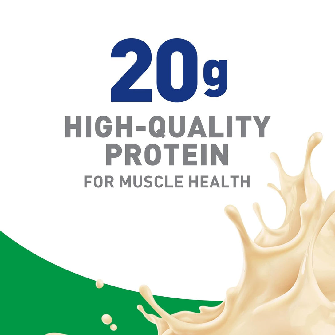 BOOST High Protein with Fiber Complete Nutritional Drink, Very Vanilla, 8 Fl Oz Bottle, 24 Pack