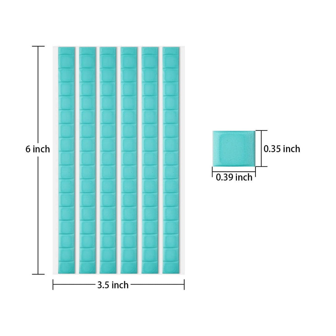 96 Pieces Adhesive Poster Tacky Putty Sticky Non-Toxic Fun-Tak Mounting Putty Reusable & Removable Wall Safe Tack for Hanging Pictures, Art Photography(Light Blue)