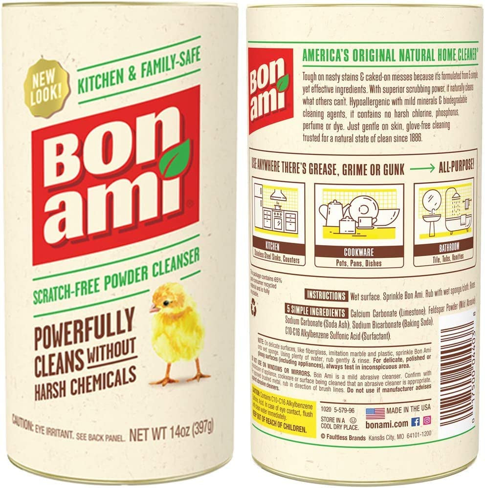 Bon Ami Powder Cleanser - 14 Oz (Pack of 6)