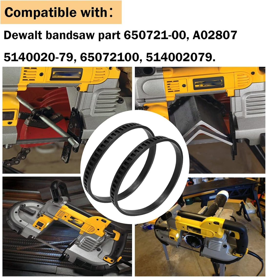 650721-00 Dewalt Bandsaw Tires for Dewalt Band Saw Tires DWM120 A02807 DCS374 DW328K - 2 Pack