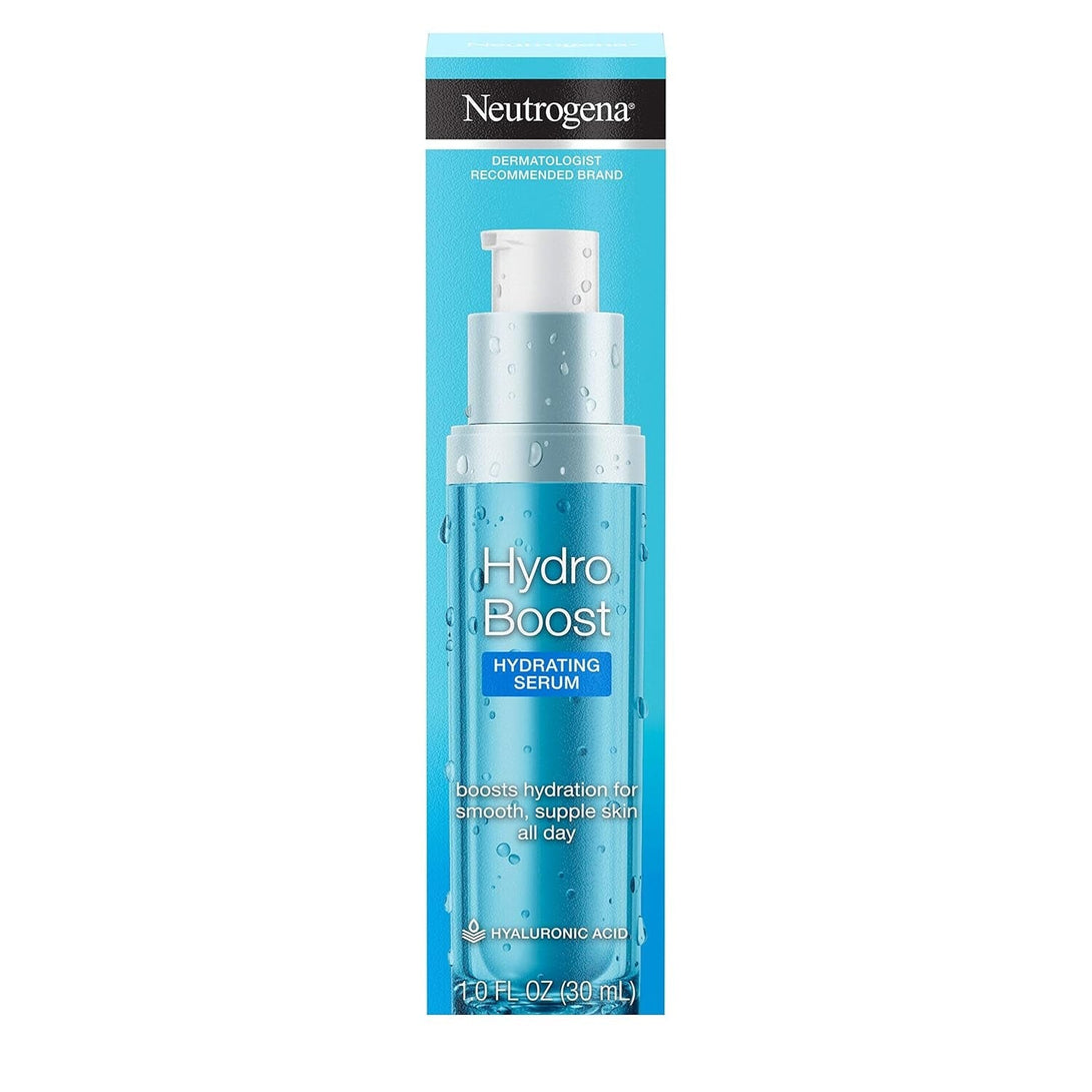 Neutrogena Hydro Boost Hydrating Hyaluronic Acid Serum, Oil-Free and Non-Comedogenic Face Serum Formula for Glowing Complexion, Oil-Free & Non-Comedogenic, 1 Fl. Oz