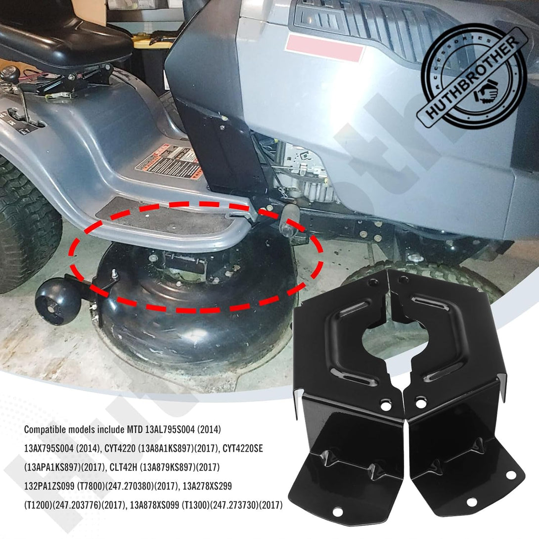 783-08510A-0637 783-08510A Black Deck Belt Cover - by Huthbrother, Compatible with MTD 34/42 CRZT, for Troy-Bilt Cub-Cadet Craftsman & More, Fits Model XT1-LT42, XT1-LT42 C, XT2-LX42, 2 Pack