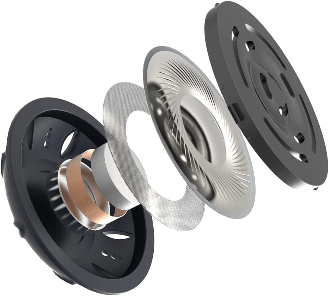 Koss KSC75 Portable On-Ear Clip Headphones, Retro Style, Ultra Lightweight, Silver and Black