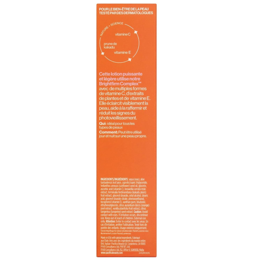 Pacifica Face Moisturizer - Vitamin C Face Lotion Glow Baby Vitaglow Face Moisturizer Glow Recipe, Vitamin E, Antioxidants, Dermatologist Tested 1.7 Oz