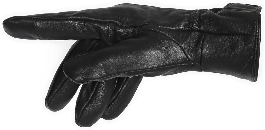 REED Men'S Genuine Leather Warm Lined Driving Gloves - Touchscreen Texting Compatible