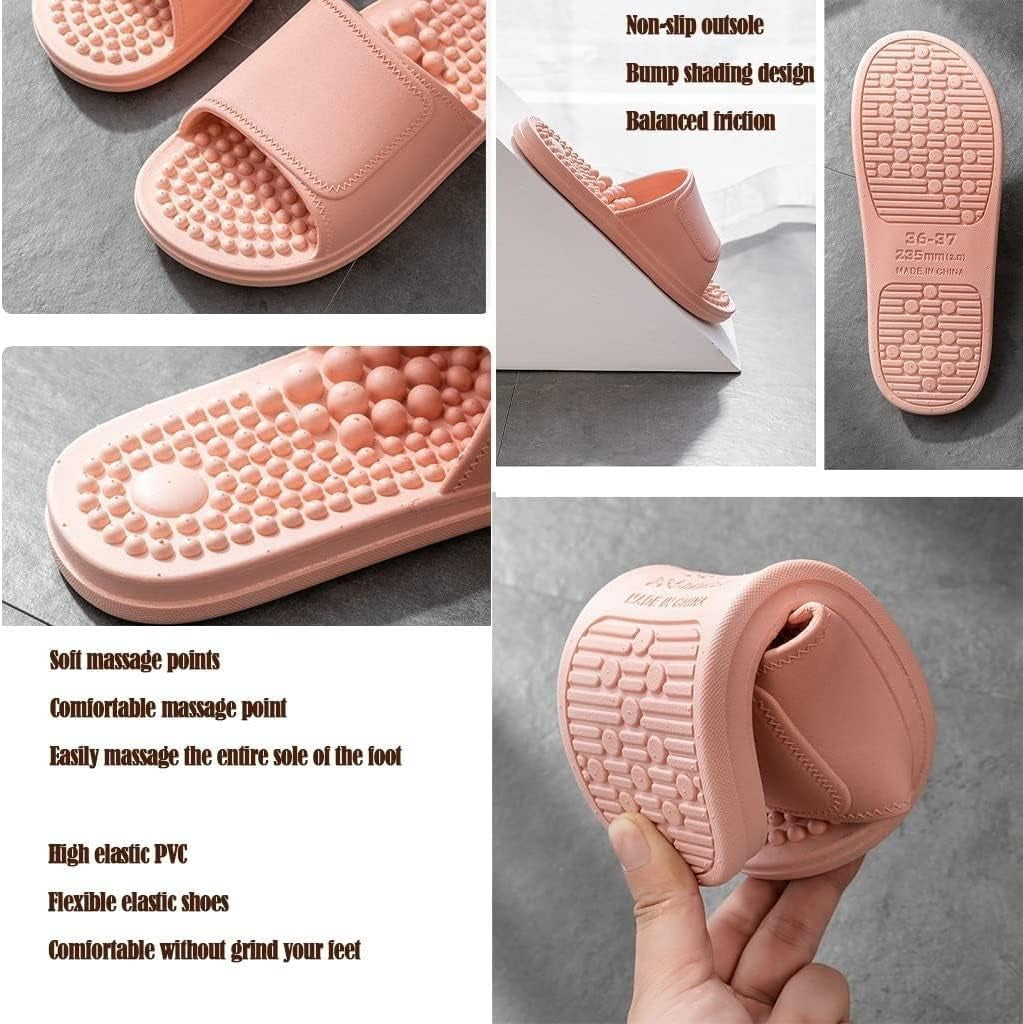 Health Foot Massage Slippers Acupressure Point Care Magnet Therapy Promoting Blood Circulation Myofascial Release Trigger Point Acupuncture Relaxation Gifts for Parents