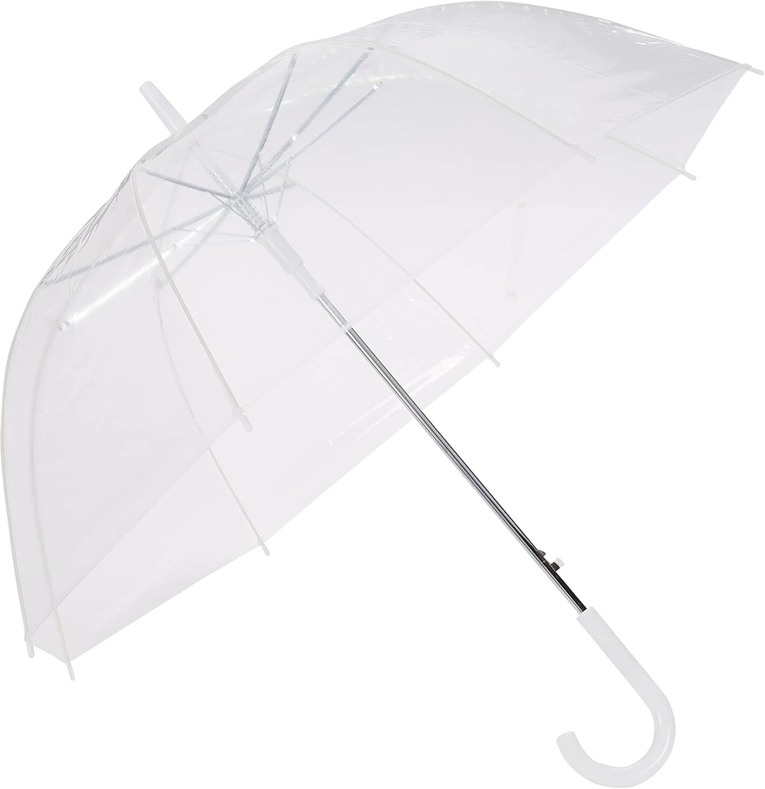 Amazon Basics Clear Bubble Umbrella, Round, 34.5 Inch