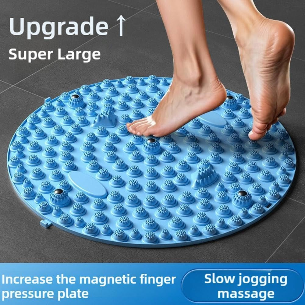 Foot Massager Mat,Relaxation Massage Mat Feet Massage Pad,Foot Reflexology Stone Pad,Ergonomic Acupressure Mat for Feet Relaxation,Portable Massage Tool for Walking & Long Sittin (Purple 55CM)