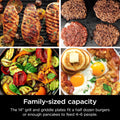 Ninja Griddle and Indoor Grill, 14’’, Electric Grill, For Steak, Burgers, Salmon, Veggies, and More, Pancake Griddle, Nonstick, Dishwasher Safe,