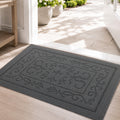 FONEYI Indoor Door Mat for Entryway 20" x 32", Absorbent Dirt Trapper Doormat with Non-Slip Backing, Low Profile Washable Entry Rug for Front