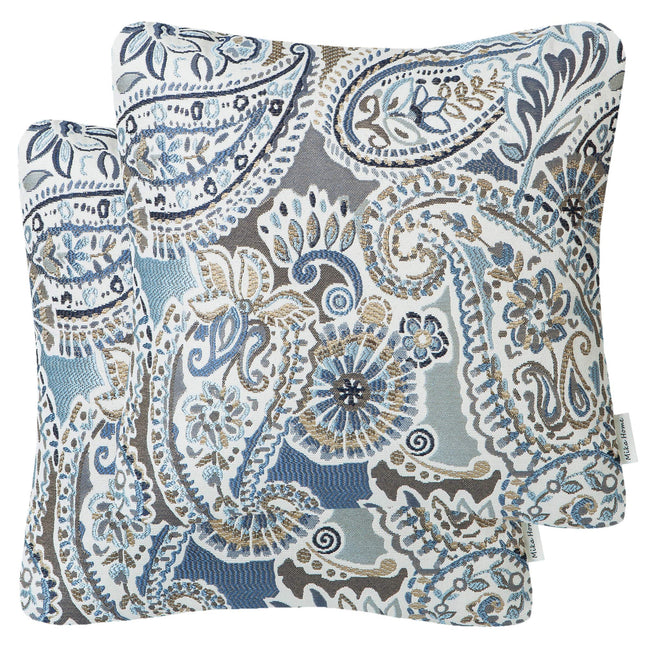 Pack of 2 Decorative Pillow Covers Throw Pillow Cases,Paisley Pattern,18X18 Inch