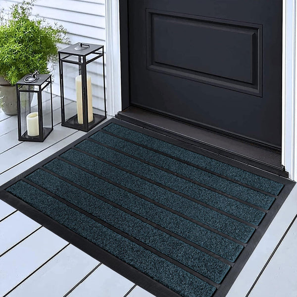Ubdyo Extra Durable Door Mat - Dirt Trapping Outdoor Welcome Mats - Non-Slip Outdoor Indoor Entrance - Low Profile Front Doormat (30" X 17",