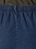 Chic Classic Collection Women's Stretch Elastic Waist Pull-On Legging Pant 16 Petite Mid Shade Denim
