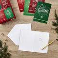 Hallmark Image Arts Christmas Boxed Cards Assortment, Elegant Lettering (4 Designs, 24 Cards with Envelopes) Red and Green Elegant Lettering