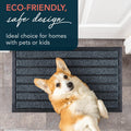 Ubdyo Extra Durable Door Mat - Dirt Trapping Outdoor Welcome Mats - Non-Slip Outdoor Indoor Entrance - Low Profile Front Doormat (30" X 17",