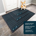 Ubdyo Extra Durable Door Mat - Dirt Trapping Outdoor Welcome Mats - Non-Slip Outdoor Indoor Entrance - Low Profile Front Doormat (30" X 17",