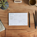 Two Tumbleweeds Weekly Planner Pad - Undated 6X9" Weekly To-Do List Notepad with Calendar and Task List, Perfect Desk Organizer for School & Work