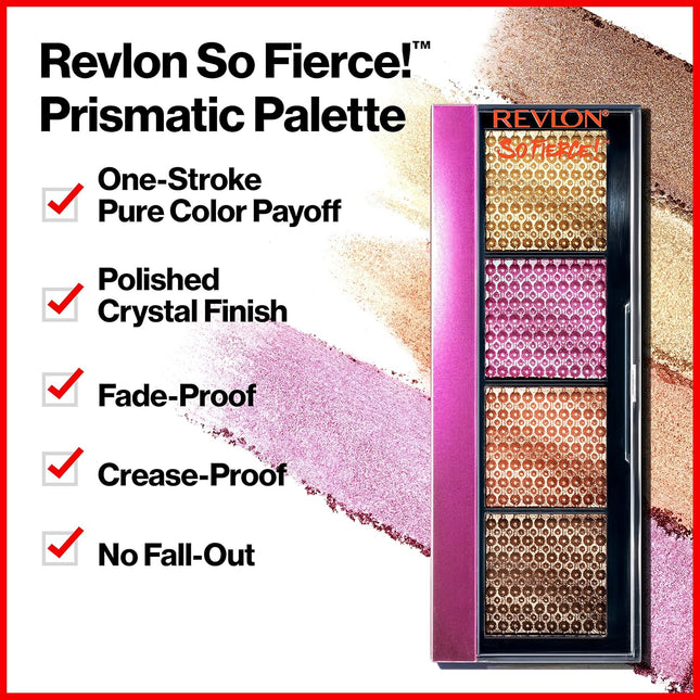 Revlon so Fierce Prismatic Eyeshadow Palette, Eye Makeup, Ultra Creamy Pigmented