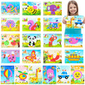 MALLMALL6 20Pcs Mosaic Sticker Art Kits for Kids Toddler Unisex