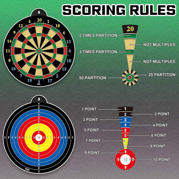 Dart Board - 12pcs Magnetic Darts - Excellent Indoor Game and Party Games - Gifts for 5 6 7 8 9 10 11 12 Year Old Boy Kids Yellow