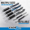 Pentel EnerGel RTX Retractable Liquid Gel Pen, (0.7mm) Metal Tip, Medium Line, Navy Blue Ink, Box of 12 (BL77-CA) Blue 12 Count (Pack of 1) 12 Pack