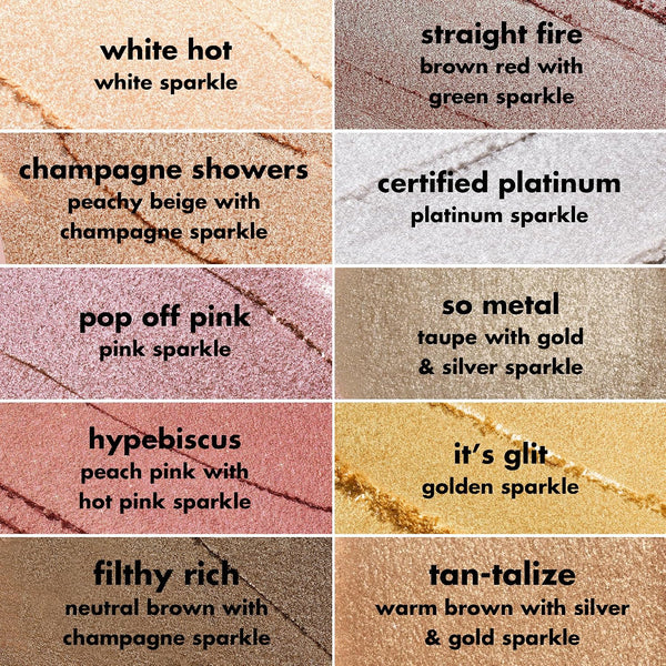 e.l.f. Fine As Fleck Glitter Eyeshadow, Long-Lasting Sheer Eye Makeup With A Shimmer Finish, Soft, Smooth Formula, Vegan & Cruelty-Free, Filthy