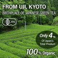 Chaganju Green Tea Leaves Sencha, JAS Certified Organic, Japanese Green Tea, Uji-Kyoto, 80G Bag, Sencha Green Tea, Loose Leaf?Yamasan?
