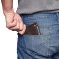 Alpine Swiss RFID Luka Men's Flip ID Wallet Deluxe Capacity ID Bifold With Divided Bill Section Camden Collection Soft Nappa Brown One Size Soft