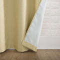 Sun Zero Cooper Thermal Insulated Energy Efficient Grommet Curtain Panel, 40" x 63", Flax Flax Gold 40"W x 63"L (Pack of 1)