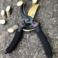 gonicc 8" Professional Premium Bypass Titanium Pruning Shears(GPPS-1003) | Titanium coated SK5 steel blade, Ergonomic non-slip handle, Sap groove