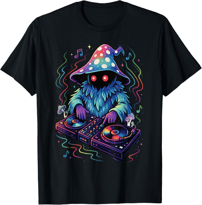 EDM Rave Outfits Festival Electronic Music Graphic Trippy DJ T-Shirt