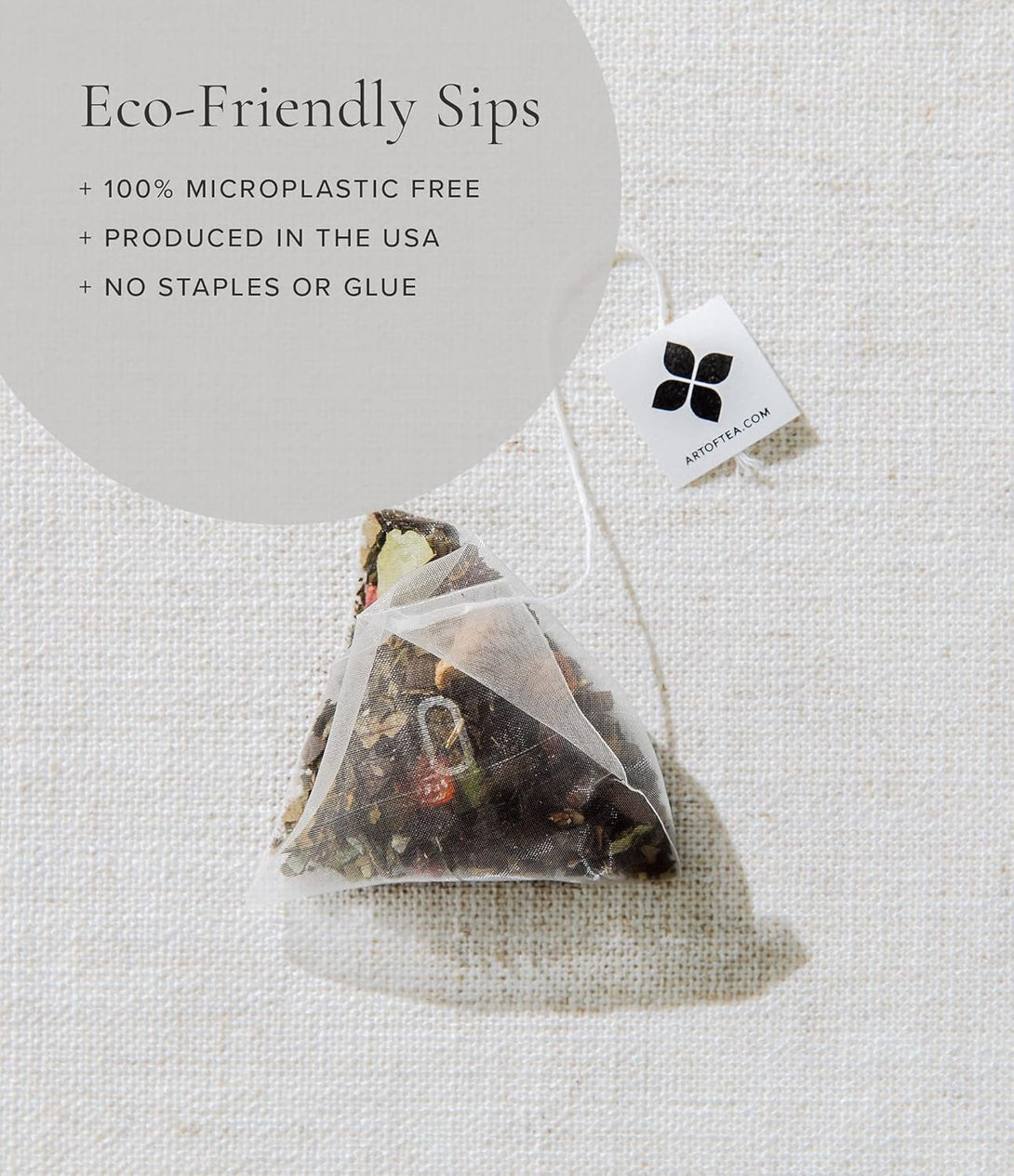 Art of Tea | Assorted Tea Bags Sampler Caffeinated and Non-Caffeinated| 12 Count Sampler Box