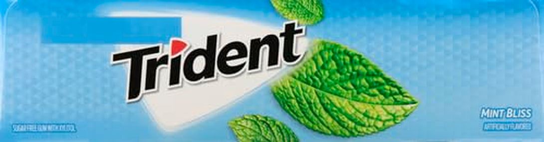 Trident Mint Bliss Sugar Free Gum, 12 Packs of 14 Pieces (168 Total Pieces)