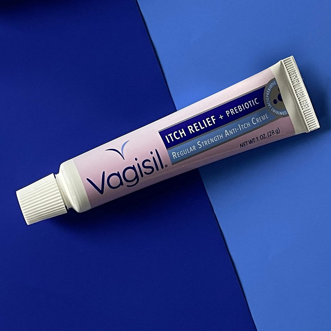 Vagisil Regular Strength Anti-Itch Feminine Cream for Women, Gynecologist Tested, Hypoallergenic, Fast-Acting and Long-Lasting Itch Relief, Vaginal Moisturizer Soothes and Cools, 1 Oz (Pack of 1)