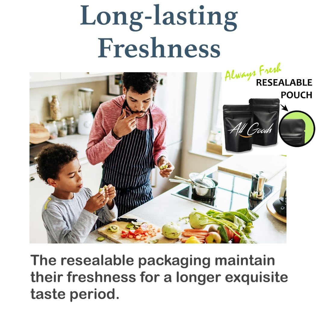 All Goods Organic Celtic Salt – Coarse 5 Oz, 82 Minerals, French Gray, Hand-Harvested, Les Guérandais, Unrefined.