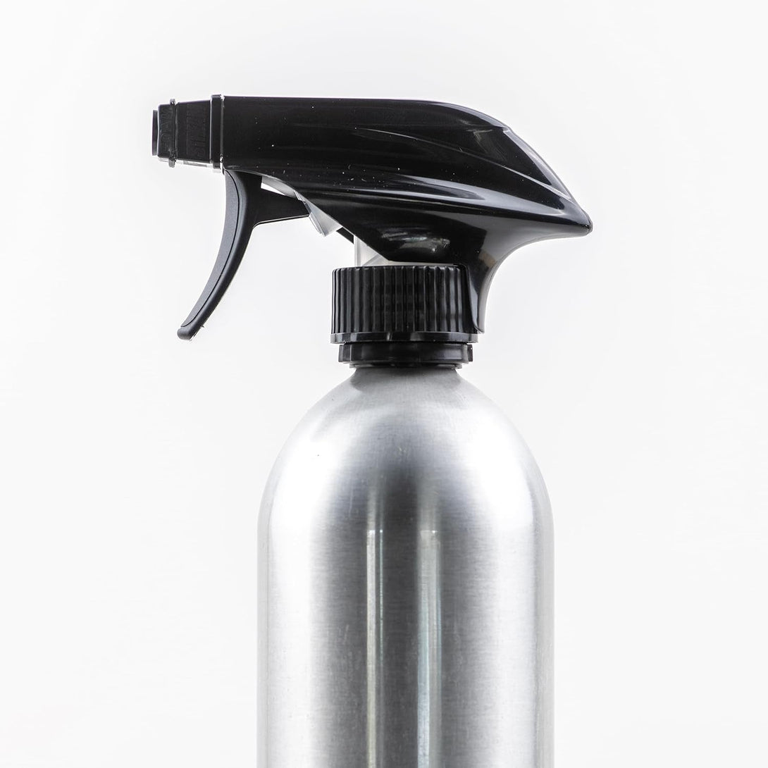 Aluminum Spray Bottles (3 Pack) 20Oz - Silver Metal Aluminum Refillable Spray Bottles, Cleaning Solution, Hair, Plants, Gardening, BBQ Grill, Restaurants, Cooking (New Updated Sprayers)