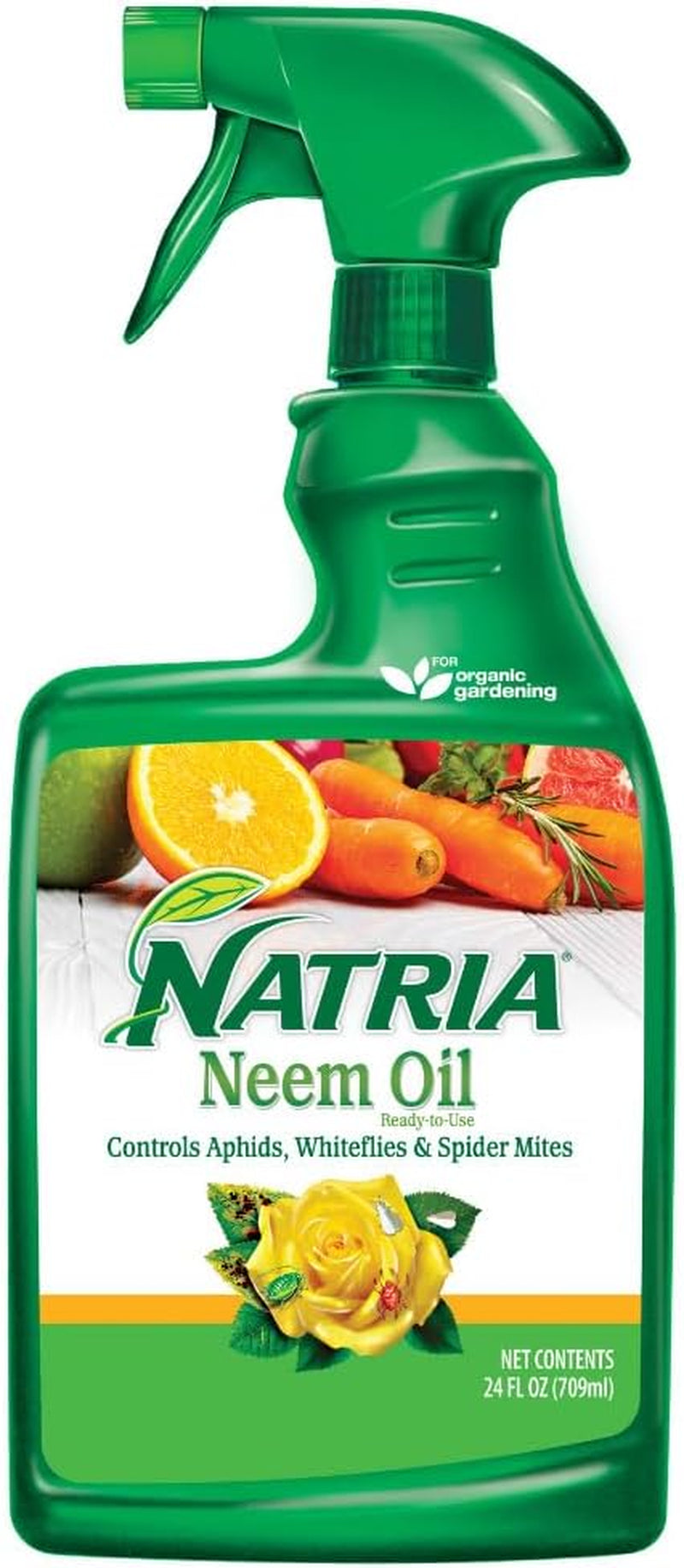 Natria 706250A Neem Oil Spray for Plants Pest Organic Disease Control, 24-Ounce, Ready-To-Use