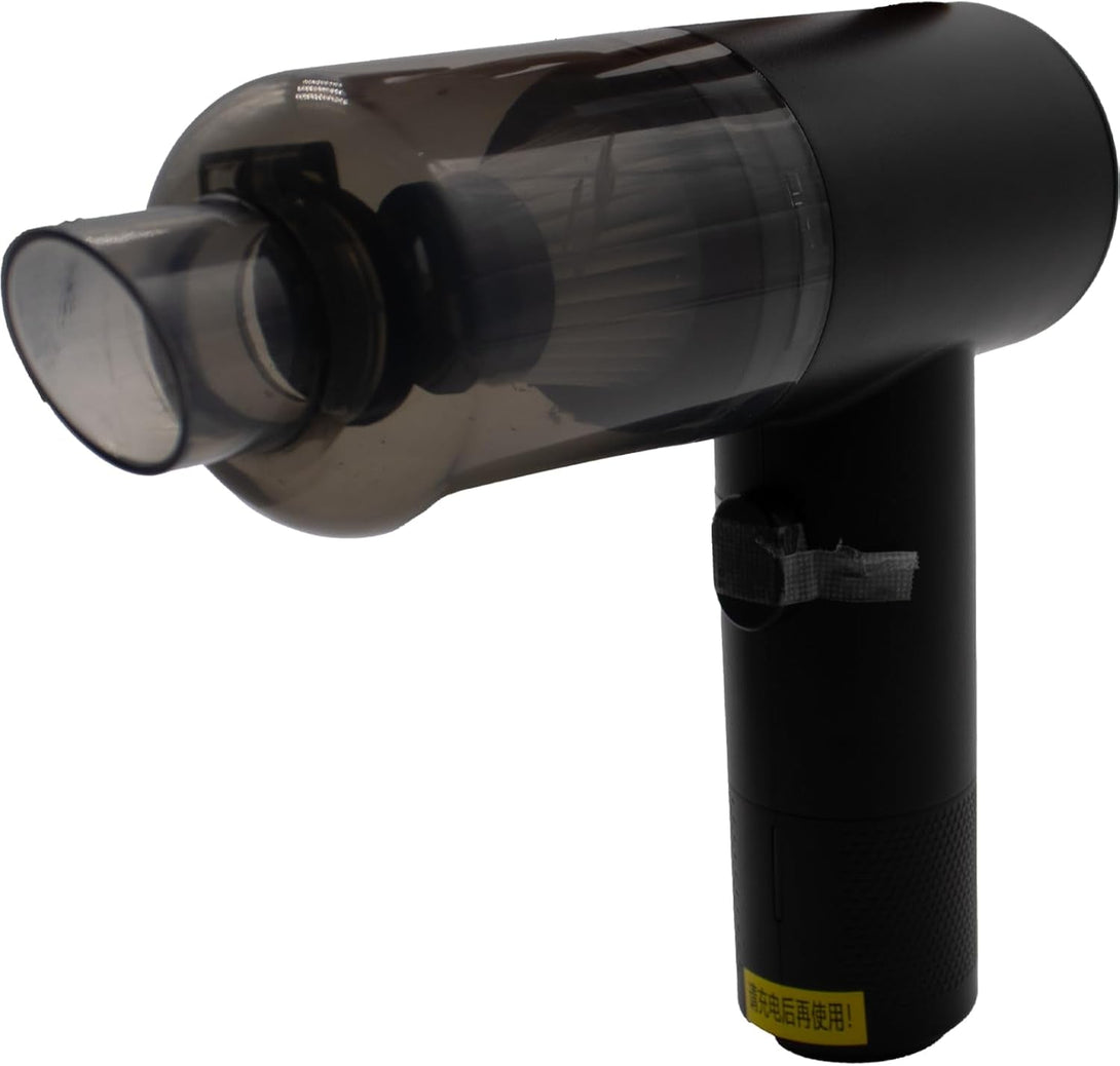 Jaspertronics™ Cordless Rechargeable 2 Speed Mini Vacuum & Dust Blower, Lightweight Handheld Cleaner W/Strong 16000 PA Suction, 0.12L Dust Cap, for Home, Office, Car, and Electronics - 6 Attachments!