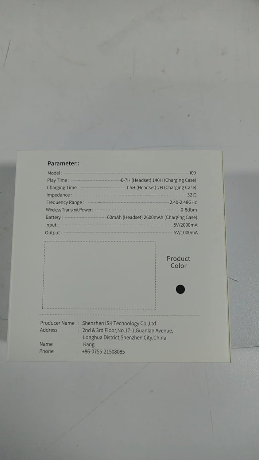 Motast Wireless Earbuds, Bluetooth 5.3 Earbuds 140H Playtime Headphones HD Stereo Noise Cancelling Earphones in Ear with Mic, USB-C Charging Case, IP7 Waterproof Headset for Sports