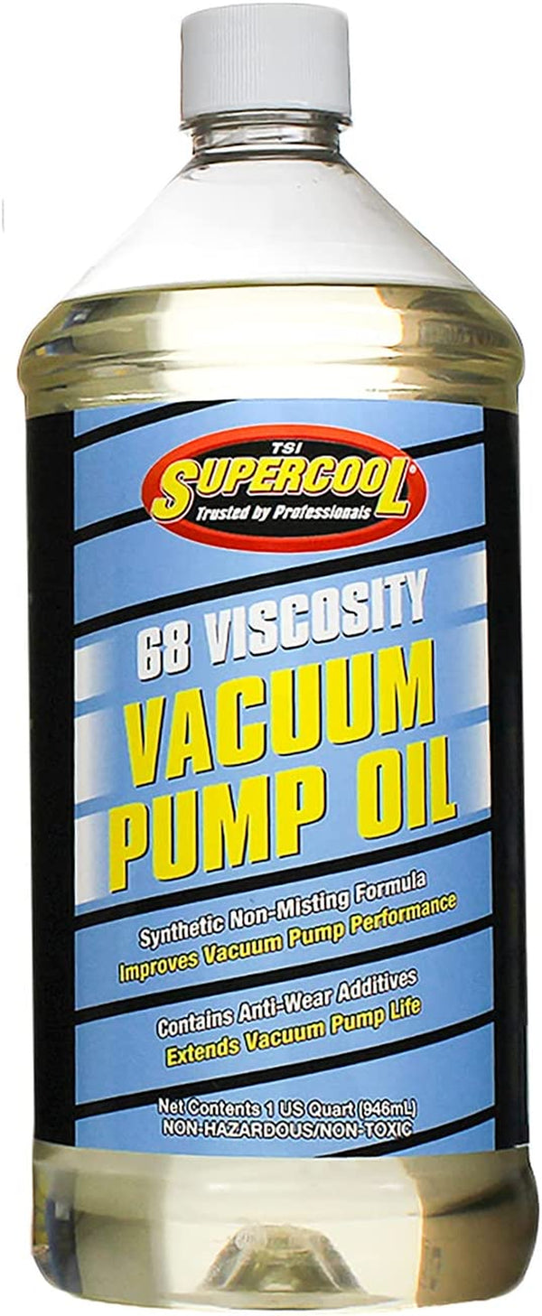 TSI Supercool Vacuum Pump Oil, Synthetic, 32 Oz., Clear (V32)