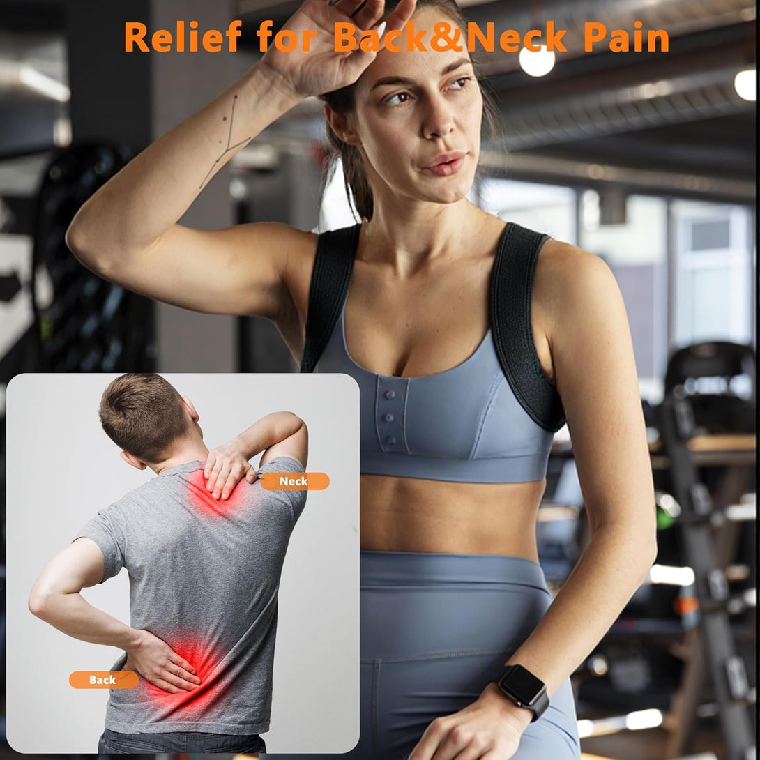 Back Brace Posture Corrector,Adjustable Lightweight Comfortable Back Straightener for Men and Women,Improve Hunchback,Relief for Mid&Upper Spine Support- Neck, Shoulder, Clavicle and Back Pain-Xl