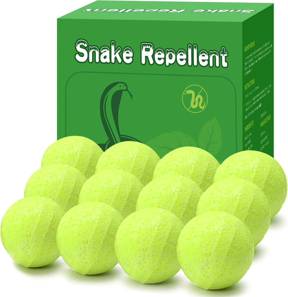 12 Pack Natural Snake Repellent Powerful Snake Away Repellent Balls for Yard Lawn Garden, Outdoors