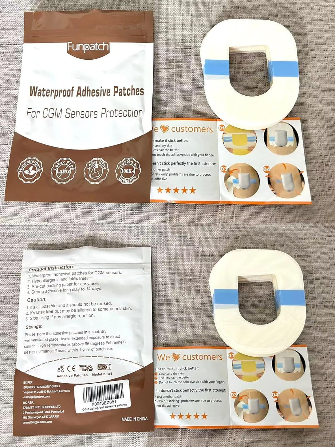 G7 Adhesive Patches Waterproof 20Pack G7 Overpatch Flexible CGM Tape Non-Glue Central Full Cover Patches Hypoallergenic & Latex-Free G7 Overlay Patch for 10 Days Long Stay, Multi-Colored