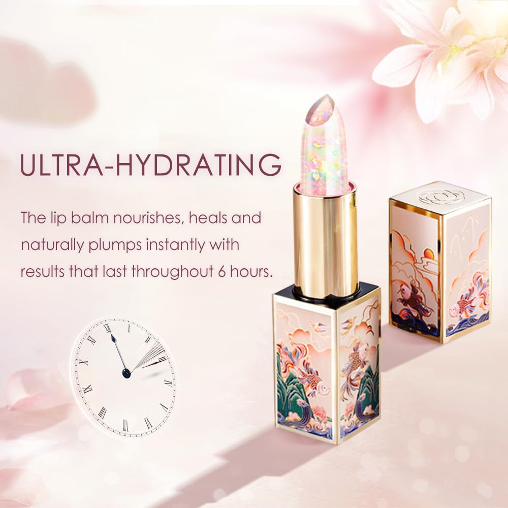 CATKIN Lip Balm Color Tinted Changing Lipstick Ultra Hydrating Lip Moistrurizer Chapstick with Vitamin E Nourishing for Cracked & Dry Lips 0.12 Oz C04 RAINBOW