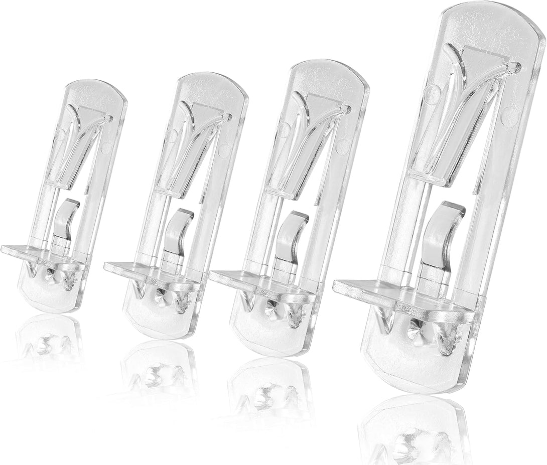 10Pcs Locking Shelf Support Pegs, 5Mm Shelf Pins Clear Shelf Clips Plastic Shelf Pegs for Shelves, 5Mm Peg X 5/8" Thick Shelf