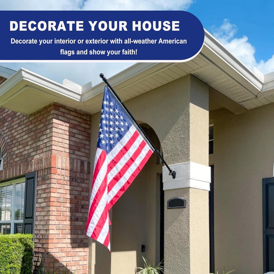 American Flags 2X3 Outdoor Use,Non Fading American Flags for Outside, American Flag Outdoor Heavy Duty, American Flag Longest Lasting,Us Flag Embroidered Stars, Brass Grommets Sewn Stripes