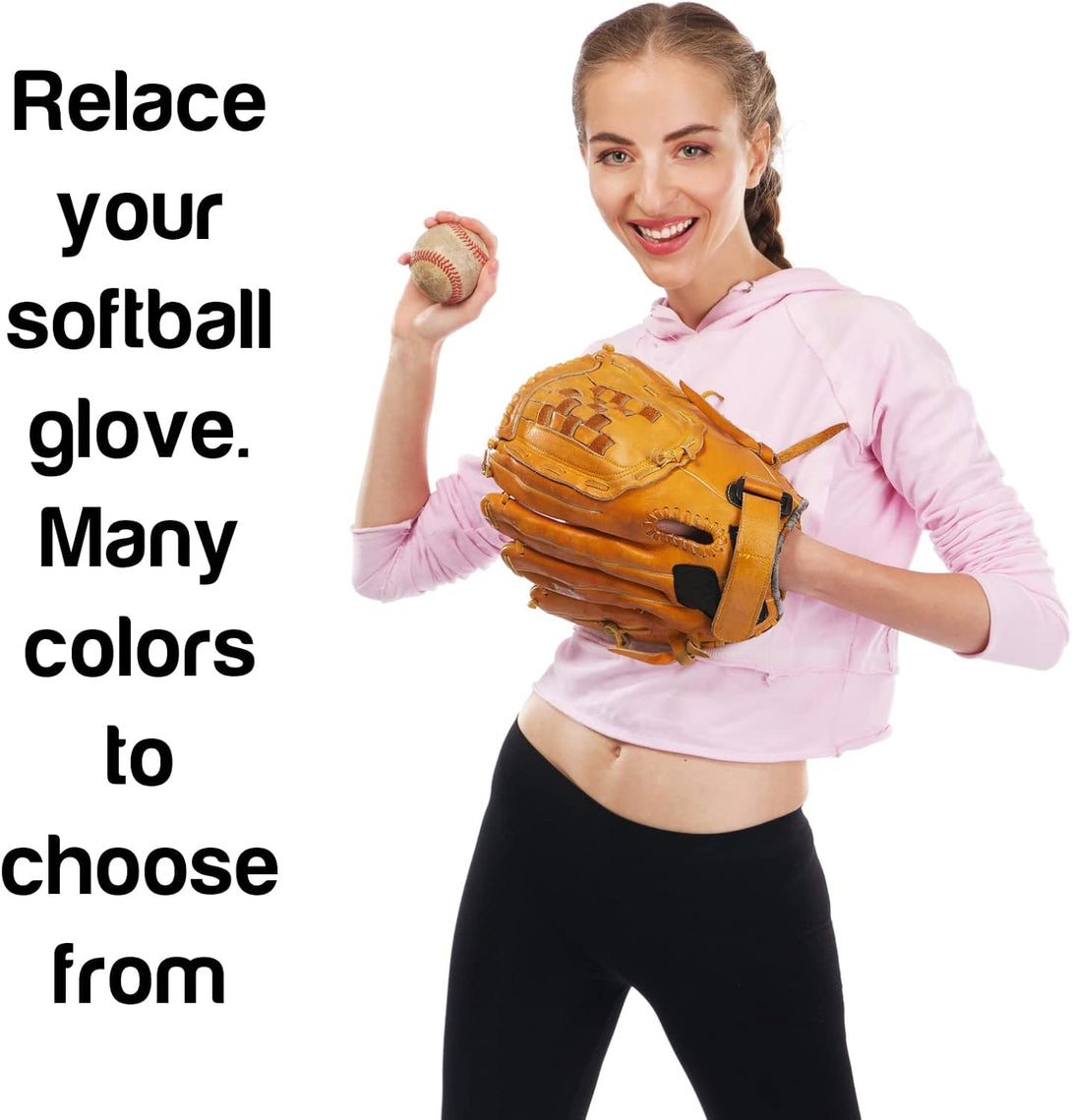 Softball and Baseball Glove Lace Kit - Mitt Leather Lacing Repair in Baseball Gloves - Deluxe Relacing - 2 Leather Laces