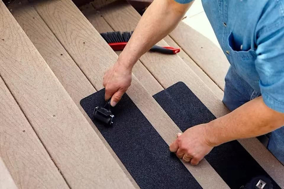 AISEY Non Slip Safety Grip Tape for Stairs Steps (2" X 16.4Ft, Black)